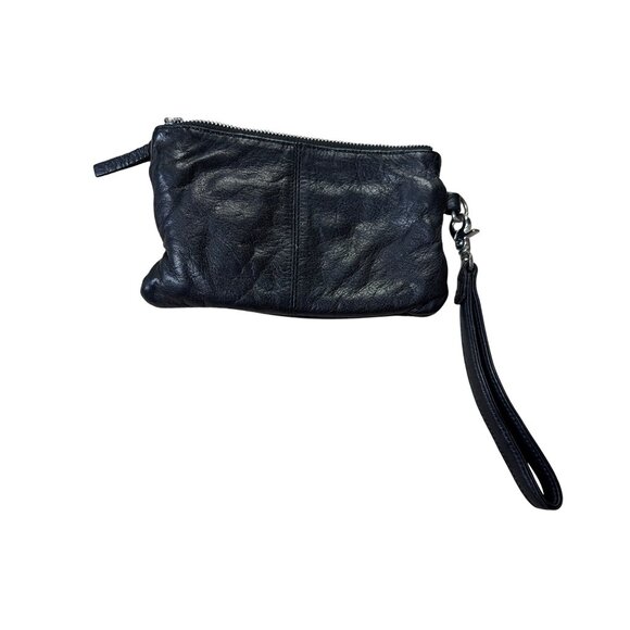 Day & Mood Black Soft Leather Wristlet Clutch Bag - Picture 5 of 7